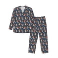 thumbnail image 1 of Fotbe Garden Gnomes Pattern Long Sleeve Pajama Set for Men,Sleepwear Set,2-piece Loungewear Set,Soft PJs Comfy Nightwear with Pockets-XX-Large, 1 of 7