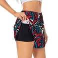 thumbnail image 1 of Fotbe Geometric Elements Womens High Waist Running Shorts Athletic Workout Quick Dry Shorts for Women with Pockets Gym Yoga Summer Shorts-Small, 1 of 9