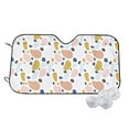 thumbnail image 1 of Fotbe Geometric Spots Car Windshield Sunshade | Sun Visor Protector Front Window Shade, Keeps Out UV Rays, Keeps Your Vehicle Cool-, 1 of 7