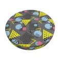 thumbnail image 1 of Fotbe Geometric Stool Covers Round,Waterproof Round Bar Stool Covers Bar Chair Covers Washable Stool Cushion Slipcover for 12-14 Inch Chair-14 inch, 1 of 7