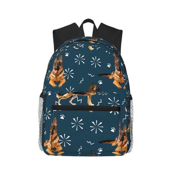 Fotbe German Shepherd Dog Lightweight Casual Laptop Backpack for Men and Women, Daily use Waterproof backpack, Backpack for College