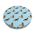 thumbnail image 1 of Fotbe German Shepherd Dog Stool Covers Round,Waterproof Round Bar Stool Covers Bar Chair Covers Washable Stool Cushion Slipcover for 12-14 Inch Chair-13 inch, 1 of 7