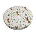 thumbnail image 1 of Fotbe German Shepherd Dog Stool Covers Round,Waterproof Round Bar Stool Covers Bar Chair Covers Washable Stool Cushion Slipcover for 12-14 Inch Chair-12 inch, 1 of 7