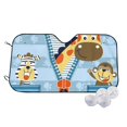 thumbnail image 1 of Fotbe Giraffe Come Out From Zipper Car Windshield Sunshade | Sun Visor Protector Front Window Shade, Keeps Out UV Rays, Keeps Your Vehicle Cool-Small, 1 of 7