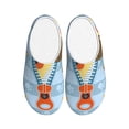 thumbnail image 1 of Fotbe Giraffe Come Out From Zipper Pattern Women's Fuzzy Curly Fur Memory Foam Loafer Slippers Indoor Outdoor Slippers Winter Home Shoes-46/47, 1 of 7