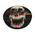thumbnail image 1 of Fotbe Glitch Screaming Skull Stool Covers Round,Waterproof Round Bar Stool Covers Bar Chair Covers Washable Stool Cushion Slipcover for 12-14 Inch Chair-12 inch, 1 of 7