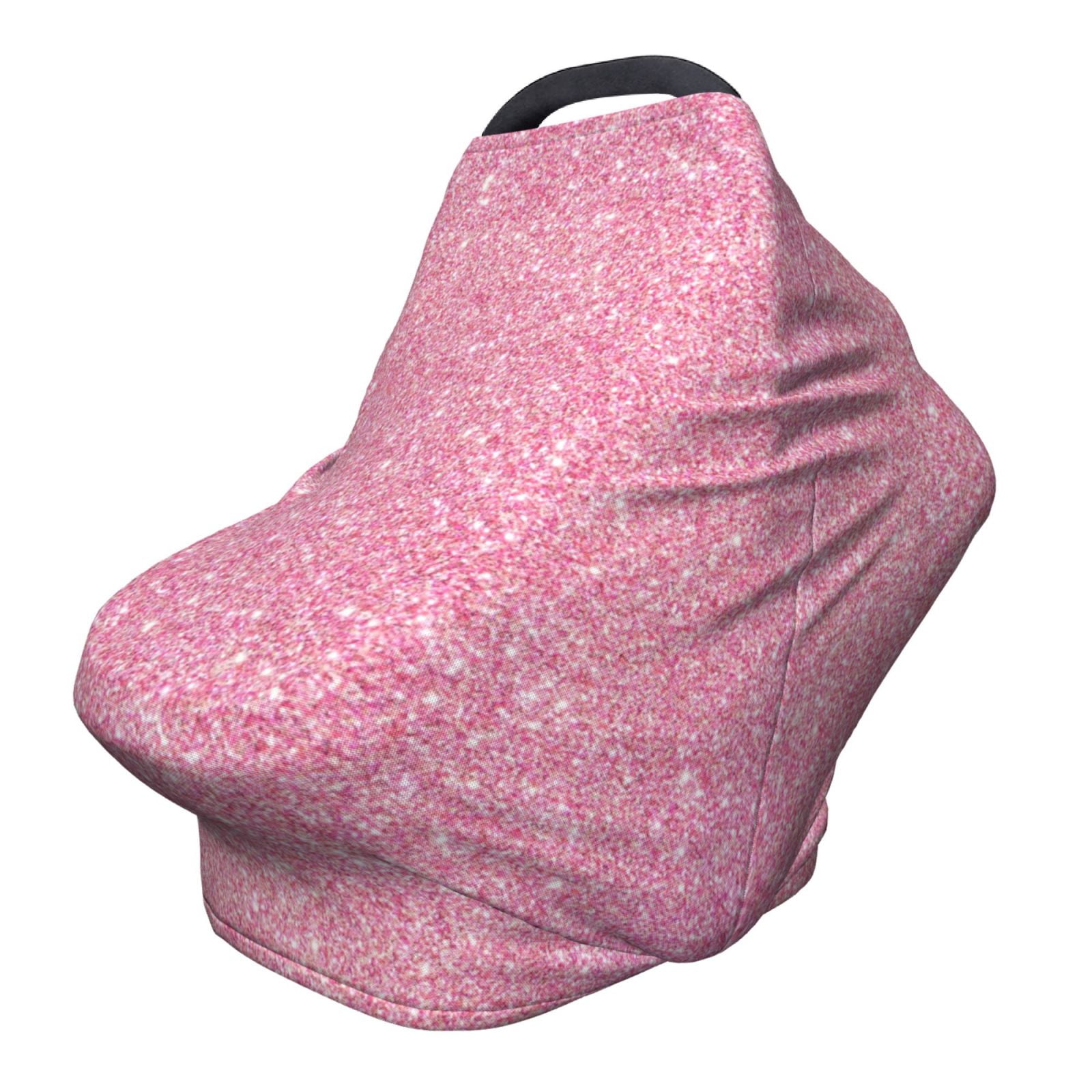 Fotbe Glitter Pattern Car Seat Covers for Babies, Nursing Breastfeeding Cover Carseat Canopy, Soft Stretchy Carrier Cover