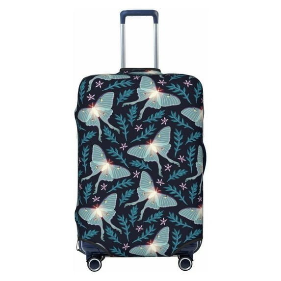 Fotbe Glowing Butterfly Luggage Cover Protector,Suitcase Protector,Scratch and Dirt Resistant,Fits 18-32 Inch Luggage-X-Large