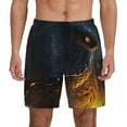 thumbnail image 1 of Fotbe Glowing Snake Dark Forest Men’s Swim Trunks Quick Dry Swim Shorts Board Shorts with Mesh Lining-3X-Large, 1 of 9