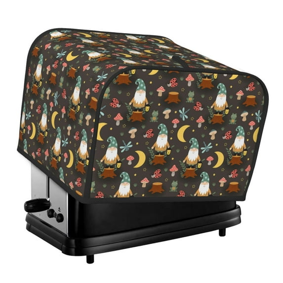Fotbe Gnome Insect Frog for Four Slice Toaster Cover, Fingerprint Protector, Super Soft Appliance Cover And Dust Cover,Bread Dust Cover & Fingerprint Protection