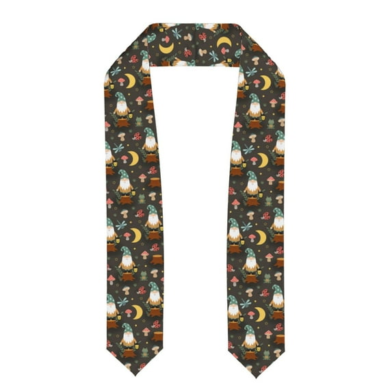 Fotbe Gnome Insect Frog Printed Class of 2024 Graduation Stole