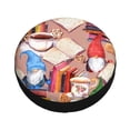 thumbnail image 1 of Fotbe Gnomes Books Tea Cups Spare Tire Cover Thickening Universal Fit for Jeep, Trailer, RV, SUV, Truck, Tough Tire Wheel Soft Cover-15 inch, 1 of 9