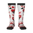 thumbnail image 1 of Fotbe Gnomes On The Car print Women's Men's Novelty Crew Socks Cotton Socks Knee High Socks for Walking,Running,Nurses,Pregnancy, 1 of 8