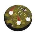 thumbnail image 1 of Fotbe Gnomes Playing in the Garden Spare Tire Cover Thickening Universal Fit for Jeep, Trailer, RV, SUV, Truck, Tough Tire Wheel Soft Cover-17 inch, 1 of 9