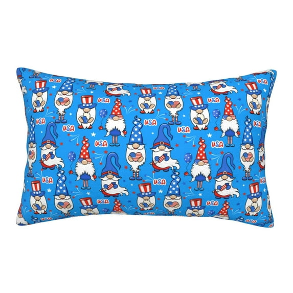 Fotbe Gnomes in USA Pillow Cases - Envelope Closure - Luxury, Extra Soft, Cooling Pillow Covers - Wrinkle, Fade, Stain Resistant-