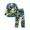 thumbnail image 1 of Fotbe Goal Time Pattern Long Sleeve Pajama Set for Men,Sleepwear Set,2-piece Loungewear Set,Soft PJs Comfy Nightwear with Pockets-XX-Large, 1 of 7