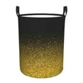 thumbnail image 1 of Fotbe Gold Glitter Gradient Laundry Basket with Handles, Waterproof Large Laundry Hamper, Wash Bag for Corner Dorm, Rolling Laundry Basket with Handles-Small, 1 of 8