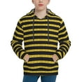 thumbnail image 1 of Fotbe Gold Glitter Pattern Youth Pullover Hooded Sweatshirt, Boys Hoodie, Kangaroo Pocket Hoodie for Kids Girls -Medium, 1 of 6