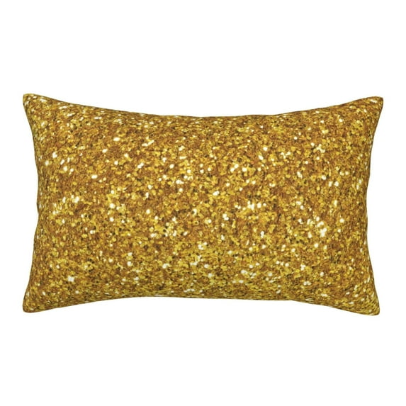 Fotbe Gold Glitter Pillow Cases - Envelope Closure - Luxury, Extra Soft, Cooling Pillow Covers - Wrinkle, Fade, Stain Resistant-16"x24"