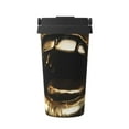 thumbnail image 1 of Fotbe Golden Lips Modern Sculpture Printed Insulated Travel Coffee Mug Spill Proof Leak Proof Stainless Steel Coffee Tumbler Reusable Coffee Cups with Lids Thermos, 1 of 8