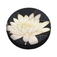 thumbnail image 1 of Fotbe Golden Lotus Spare Tire Cover Thickening Universal Fit for Jeep, Trailer, RV, SUV, Truck, Tough Tire Wheel Soft Cover-15 inch, 1 of 1