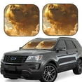 thumbnail image 1 of Fotbe Golden Pig Cloud Fantasy 2-Piece Car Windshield Sun Shade | Sun Blocker for Car Windshield | Foldable Automotive Interior Accessories for Sun Protection-Medium, 1 of 7