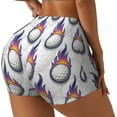 thumbnail image 1 of Fotbe Golf balls Seamless Shorts, Womens Workout Shorts High Waist Stretch Booty Short for Gym/Yoga/Running/Biking-XX-Large-X-Large, 1 of 8