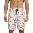 thumbnail image 1 of Fotbe Goose Queen Pajama Shorts for Men, Men's Pajama Bottoms, Sleepwear,Short Pajama Pants-XX-Large, 1 of 9