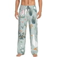 thumbnail image 1 of Fotbe Goose and Doodle Flowers Men's Pajama Pants,Sleepwear Pants,Pj Bottoms Drawstring And Pockets-Large, 1 of 9