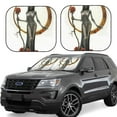 thumbnail image 1 of Fotbe Gothic Skeleton With Roses 2-Piece Car Windshield Sun Shade | Sun Blocker for Car Windshield | Foldable Automotive Interior Accessories for Sun Protection-Large, 1 of 7