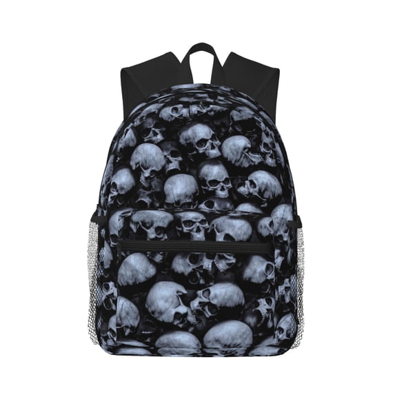Fotbe Gothic Skull Lightweight Casual Laptop Backpack for Men and Women, Daily use Waterproof backpack, Backpack for College