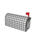 thumbnail image 1 of Fotbe Gray Checkboard Mailbox Covers Post Letter Box Cover Garden Decor Standard Size-21x18 in, 1 of 9