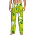 thumbnail image 1 of Fotbe Green Apple Men's Pajama Pants,Sleepwear Pants,Pj Bottoms Drawstring And Pockets-Small, 1 of 9