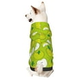 thumbnail image 1 of Fotbe Green Apple Print Small Dog Sweater Hoodies Pet Grey Hooded Soft Fleece Sweatshirts with Pocket Fall Winter Puppy Cat Sweaters Warm Clothes-Medium, 1 of 7