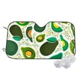 thumbnail image 1 of Fotbe Green Avocado Car Windshield Sunshade | Sun Visor Protector Front Window Shade, Keeps Out UV Rays, Keeps Your Vehicle Cool-, 1 of 7