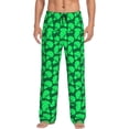 thumbnail image 1 of Fotbe Green Broccoli Men's Pajama Pants,Sleepwear Pants,Pj Bottoms Drawstring And Pockets-Large, 1 of 7