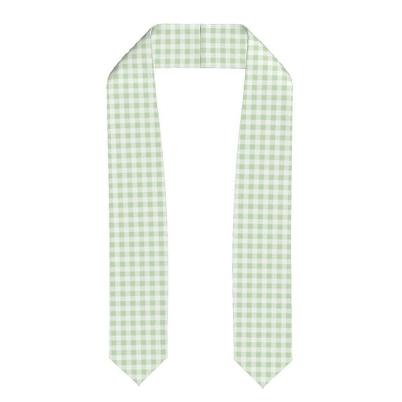 Fotbe Green Checkboard Printed Class of 2024 Graduation Stole