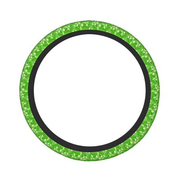 Fotbe Green Cucumber for Steering Wheel Cover Universal 15 in Car Accessories for Men Women,Steering Wheel Protector Comfortable Protective Case for SUV Sedan Decor