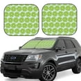 thumbnail image 1 of Fotbe Green Lemon Slices 2-Piece Car Windshield Sun Shade | Sun Blocker for Car Windshield | Foldable Automotive Interior Accessories for Sun Protection-Medium, 1 of 7