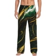 thumbnail image 1 of Fotbe Green Marble Men's Pajama Pants,Sleepwear Pants,Pj Bottoms Drawstring And Pockets-Small, 1 of 7