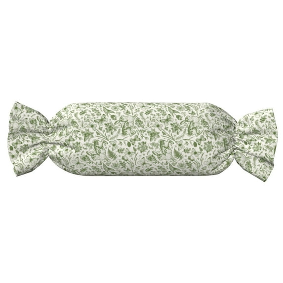 Fotbe Green Rabbit Pattern Cervical Neck Pillow, Candy Pillow, Roll Foam Pillows, Bolster Pillow, Round Neck Pillows Support for Sleeping | Bolster Pillow
