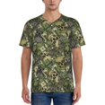 thumbnail image 1 of Fotbe Green Skulls Baseball Jersey Shirt for Men and Women, Casual Short Sleeves Button Down T-Shirt-Large, 1 of 9