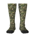 thumbnail image 1 of Fotbe Green Skulls print Women's Men's Novelty Crew Socks Cotton Socks Knee High Socks for Walking,Running,Nurses,Pregnancy, 1 of 9