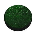 thumbnail image 1 of Fotbe Green Sparkling Spare Tire Cover Thickening Universal Fit for Jeep, Trailer, RV, SUV, Truck, Tough Tire Wheel Soft Cover-16 inch, 1 of 8