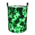 thumbnail image 1 of Fotbe Green Tie Dye Laundry Basket with Handles, Waterproof Large Laundry Hamper, Wash Bag for Corner Dorm, Rolling Laundry Basket with Handles-Medium, 1 of 8