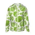 thumbnail image 1 of Fotbe Green Various Lemons Men's Women's UPF 50+ Sun Protection Jacket Hooded Cooling Shirt with Pockets Hiking Outdoor Performance-3X-Large, 1 of 8