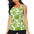thumbnail image 1 of Fotbe Green Various Lemons Womens Loose Fit Casual Flowy Slim-Fit Tank Tops Athletic Round Neck Trendy Sleeveless Summer Tops for Gym and Yoga-, 1 of 9