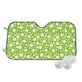 thumbnail image 1 of Fotbe Green White Flowers Car Windshield Sunshade | Sun Visor Protector Front Window Shade, Keeps Out UV Rays, Keeps Your Vehicle Cool-Small, 1 of 7