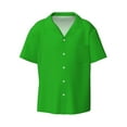 thumbnail image 1 of Fotbe Green print Short Sleeve Button Down Shirts for Men Casual Summer Beach Wrinkle Free Shirt-XX-Large, 1 of 7