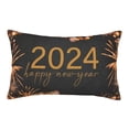 thumbnail image 1 of Fotbe HAPPY NEW YEAR 2024 Pillow Cases - Envelope Closure - Luxury, Extra Soft, Cooling Pillow Covers - Wrinkle, Fade, Stain Resistant-16"x24", 1 of 9